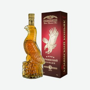 Коньяк ПЯТЬ ЗВЕЗД 5 лет Орел (Шахназарян) 40% 500мл п/у