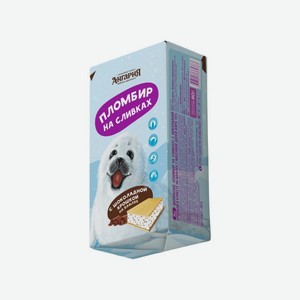 Мороженое АНГАРИЯ Пломбир на Сливках с шокол.крошкой брикет 80г БЗМЖ