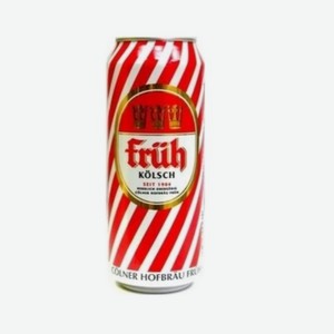 Пиво ФРЮХ Кельш 4,8% 500мл ж/б