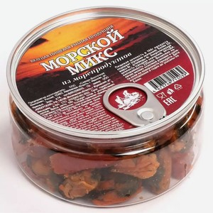 Морской микс КИБЕРСКАЙ ИЗ МОРЕПРОДУКТОВ ВЯЛЕНЫЙ ТУ 100Г
