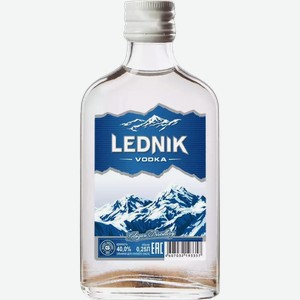 Водка Ледник 40% 0,25л
