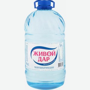 Минеральная питьевая столовая вода ЖИВОЙ ДАР НЕГАЗ. ПЭТ 5Л