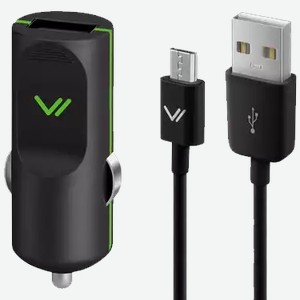 Автомобильное зарядное устройство VERTEX SLIM LINE 2,1A, MICRO USB