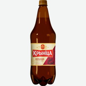 Пиво  Криница  Крепкое, в пластиковой бутылке, 1400 мл, Средне-янтарное, Фильтрованное