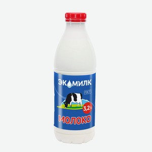 Молоко 3,2% бут 930мл Экомилк