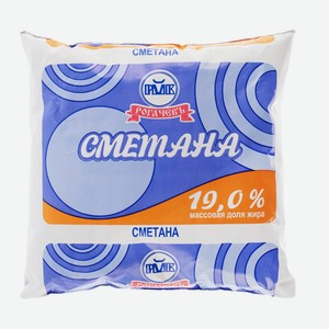 Сметана Рогачев 19% 180г