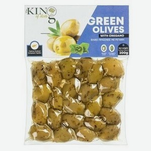 Бакалея  Кинг оф Оливес  Оливки Зеленые с Орегано с Косточкой,