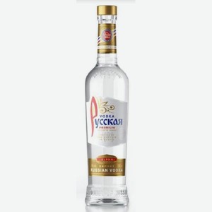 Водка Русская на спирте Альфа 0.5л