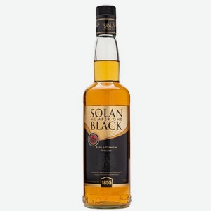 Виски СОЛАН НАМБЕР ВАН БЛЭК 3 года Blended Whiskey 0.75л