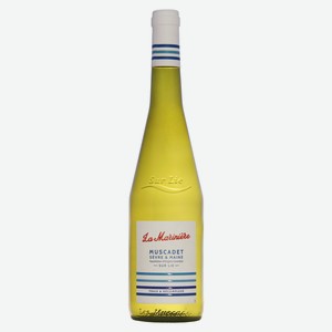 Вино Мюскаде Севр э Мэн Сюр Ли Ля Мариньер, белое сухое, 12%, 0.75л, Франция