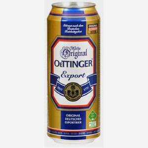 Пиво Оттингер Ориджинал Экспорт светлое пастер фильтр 0.5л