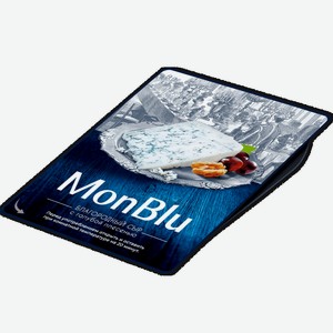 Сыр с голубой благородной плесенью MonBlu 100 г