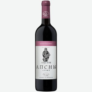 Вино Апсны красное полусладкое 0,75 л