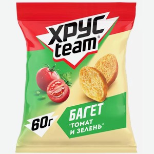 Сухарики Хрустeam Багет Томаты И Зелень 60г