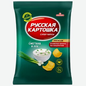 Чипсы Русская Картошка Сметана И Лук 80г