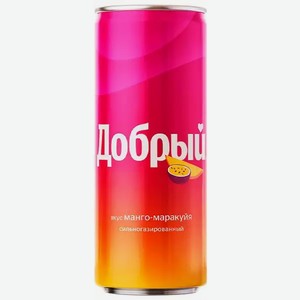 Напиток Добрый Манго-маракуйя Газ. Ж/б. 0,33л