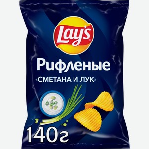 Чипсы Lays сметана-лук 140г
