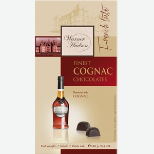 Кондитерские изделия Шоколадные конфеты Warner Hudson with Courvoisier 150 г
