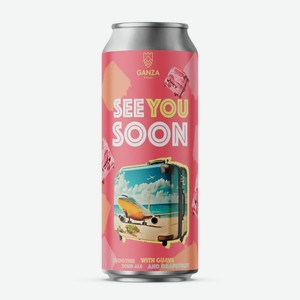 ГАНЗА смузи саур See You Soon Гуава-Грейпфрут 6% 0,5л ж/б