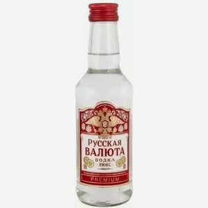 Водка Русская Валюта 38% 0,25л