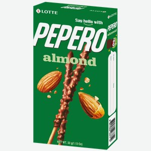 Соломка Almond Pepero В Шоколадной Глазури С Миндалем 36г