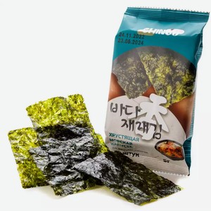 Морская капуста жареная CHINGU СО ВКУСОМ КИМЧИ 5Г