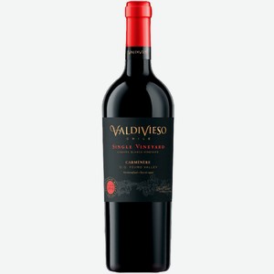 Вино тихое красное сухое Valdivieso SINGLE CARMENERE 2021 0.75 л