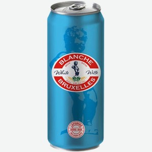 Напиток пивной Blanche de Bruxelles светлый 0,5 л ж/б