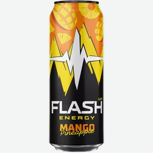 Энергетический напиток FLASH ENERGY МАНГО-АНАНАС Ж/Б. 0,45Л