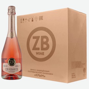 Вино игристое ZB Frizzante Rose Semidry (6 шт.) 0.75 л