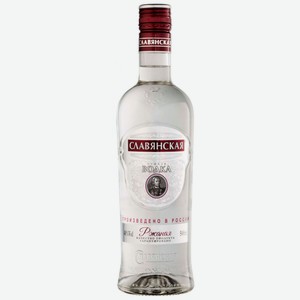 Водка СЛАВЯНСКАЯ РЖАНАЯ 40% 0,5л 0.5 л