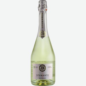 Вино игристое ZB Spumante White Semidry 0.75 л