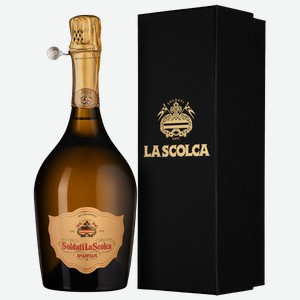 Игристое вино Soldati La Scolca Brut Millesimato d Antan в подарочной упаковке 0.75 л.