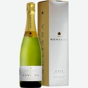 Игристое Кава Нувиана Брют п/у, белое брют, 11.5%, 0.75л, Испания