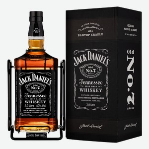 Виски Jack Daniel s Tennessee Whiskey в подарочной упаковке 3 л.