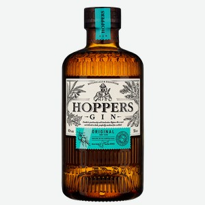 Джин Hoppers Original Dry, 0.5 л., 0.5 л.
