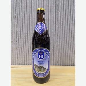 Пиво Хофброй Дункель темное фильтрованное 5,5% 0,5л с/б