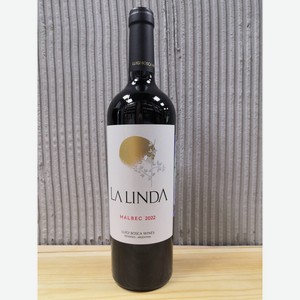 Вино Ла Линда Мальбек красное сухое 13,1% 0,75л