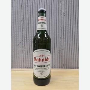 Пиво Бакалар холодного охмеления светлое фильтрованное 5,2% 0,5л с/б