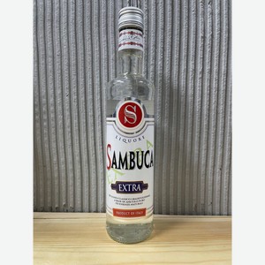 Ликер крепкий Самбука Экстра 38% 0,5л