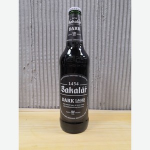 Пиво Бакалар темное фильтрованное 3,8% 0,5л с/б