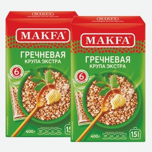 Крупа гречневая Макфа ядрица Настоящая гречка экстра 6 пакетиков 400 г