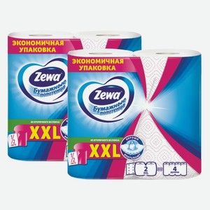 Полотенца бумажные Зева 2-х слойные XXL Декор 2 шт