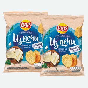 Чипсы Лейс из Печи Лисички в сметане, Нежный сыр с зеленью 85 г
