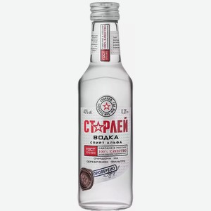 Водка Старлей 40% 0,25л