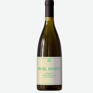 Вино органическое ЗГУ Крым Павел Швец RIESLING 2022 0.75 л