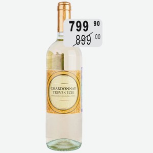 Вино Тревенецие Шардоне бел.сух. 11,5% 0,75л Кантине Ди Ора
