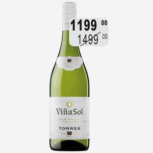 Вино Торрес Винья Сол бел.сух. 11,5% 0,75л защ.наим.