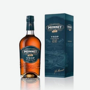 Коньяк Monnet VSOP в подарочной упаковке, 0.7л