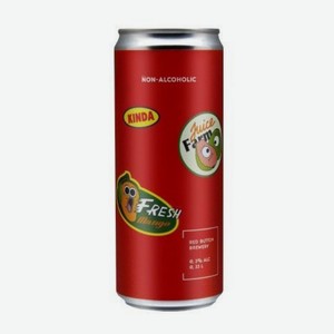 РЭД БАТТОН б/а смузи саур Kinda Манго-Гуава 0,3% 0,33л ж/б